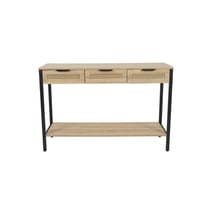 كنسول خشب رتان