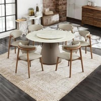 طاولة طعام خشب مودرن 6 كرسي