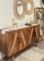 بوفيه خشب طبيعي مقاس 150