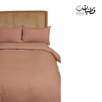 مفرش فندقي قطن وردي