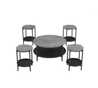 طقم شاي خشب 1+6