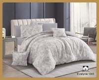 مفرش قطن نفرين 8 قطع Evelyne -045