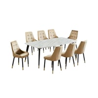 طاولة طعام رخام 8كرسي