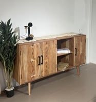 بوفيه خشب طبيعي مقاس 150