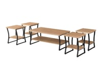 طقم شاي خشب 1+4