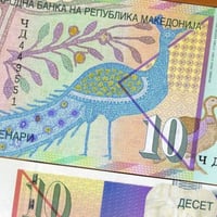 مقدونيا فئة 10 دينار أنسر (إصدار قديم)