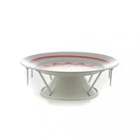 صحن لقيمات بقاعدة نقشة غضار رقم 4