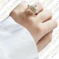 خاتم ملكي - هدية ذكرى للعمر - الون صدفي اربعه فصوص...