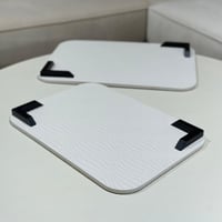 صينية تقديم بطبقة جلد