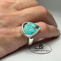 خاتم ملكي فخم بحجر فيروز طبيعي نيشابوري فاخر قصة ا...