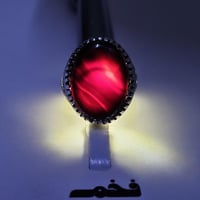 خاتم فضه فخم حجر عقيق شفة العبد يماني طبيعي نادر