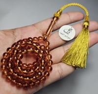 سبحة سندلوس زعفراني ألماني لون فخم شكة تفصيل يدوي...