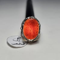 خاتم فضه فخم تصميم مميز حجر عقيق يماني منقوش ومن ي...