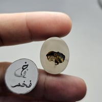 حجر عقيق يمني مصور طبيعي عدة وجوه امرأة و رجل والك...