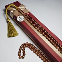 سبحة سندلوس زعفراني ألماني لون فخم شكة تفصيل يدوي...