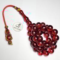 مسباح بكلايت بلجيكي فخم لون احمر سبحة مميزة مع تعد...