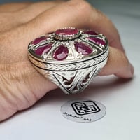خاتم فضه حجم أسطوري جوهرة نادرة من أفخم الخواتم عا...