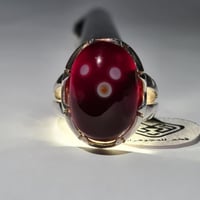 خاتم فضه نادر بحجر عقيق سليماني شفة عبد مصور ومهيب...