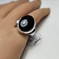 خاتم فضه فاخر حجر عقيق يماني طبيعي فخم