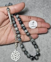 مسباح حجر التنين سبحة فخمه 33 خرزه