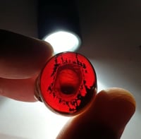 خاتم نادر فضه بحجر داخله قطرة زئبق تتحرك