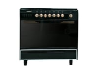 فرن غاز رسلان 5 عيون 60×90 سطح استيل جوانب اسود +...