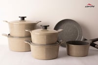 طقم قدور كوري ماركة(نيوفلام) 10 قطع