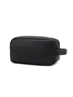 شنطة يد جلد بثلاث سحابات بقفل