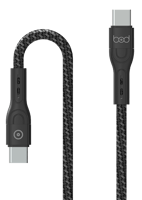 كيبل تايب سي 120 سم قماش اسود