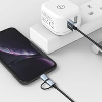 كيبل شاحن ايفون وجلاكسي 150 سم معتمد من ابل