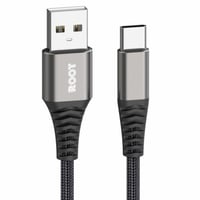 كيبل تايب سي أسود قماش 1.2M روت