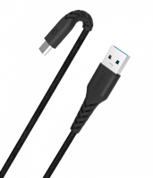 كيبل تايب سي 120 سم قماش اسود