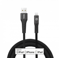 كيبل ايفون معتمد من ابل 120 سم قماش اسود