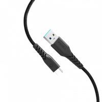 كيبل تايب سي 120 سم قماش اسود