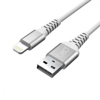 كيبل ايفون 200 سم جلد ابيض ماركة بود bod