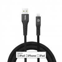 سلك ايفون قماش 50 سم معتمد من أبل اسود