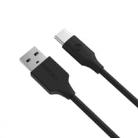 وصلة تايب سي 120 سم جلد اسود