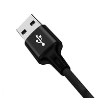 كيبل USB 3in1 ايفون و تايب سي و جلاكسي 120 سم بود...