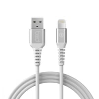 كيبل ايفون 200 سم جلد ابيض ماركة بود bod