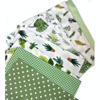 8 قطع قماش اخضر 40x50 سم