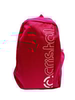 شنطة ظهر كريستال وردي غامق