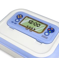 علبة طعام ٤ اقسام ازرق بلاستيك