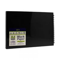SBC Black Paper Sketchbook, A4, 110g كراسة رسم سود...