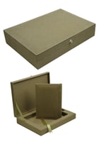 البوم حراري مع صندوق A4 بدون حشوة لون زيتي