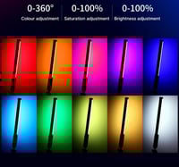 عصا انبوب اضاءة متعدد الالوان RGB