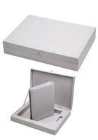 البوم حراري مع صندوق A4 بدون حشوة لون رمادي