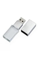 فلاش ميموري USB حجم 32 جيجا كريستال فضي