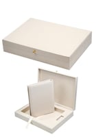 البوم حراري مع صندوق A4 بدون حشوة لون بيج