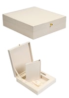 البوم حراري مع صندوق A5 بدون حشوة لون بيج