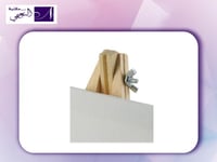 لوحة للرسم من القماش الكتاني الأبيض مع حامل مقاس 1...